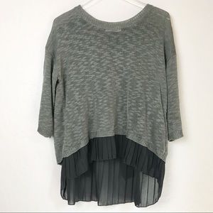 Dainty Hooligans Olive Green Split Back Top Size S